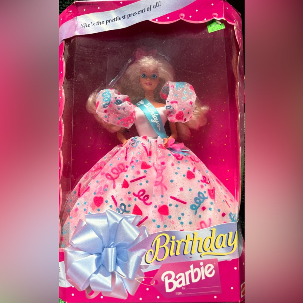Barbie Birthday Doll with Pink and Blue Dress